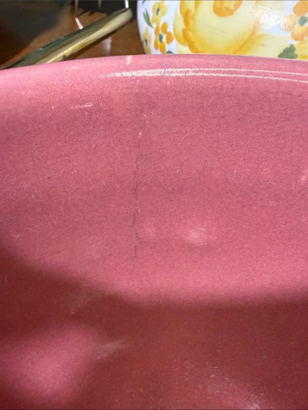 Bauer Ribbed ringware rare 10.5” rose mauve Mixing Bowl